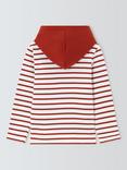 Armor Lux Kids' Stripe Hoodie, Red/White