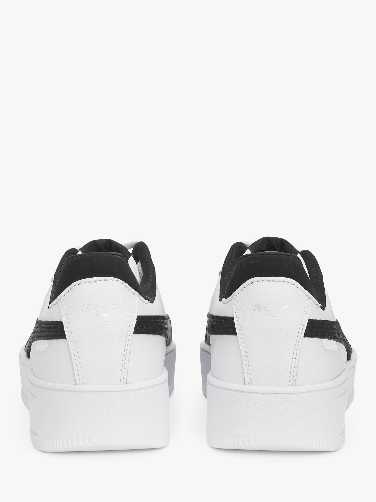 PUMA Carina Street Leather Trainers Puma White Black