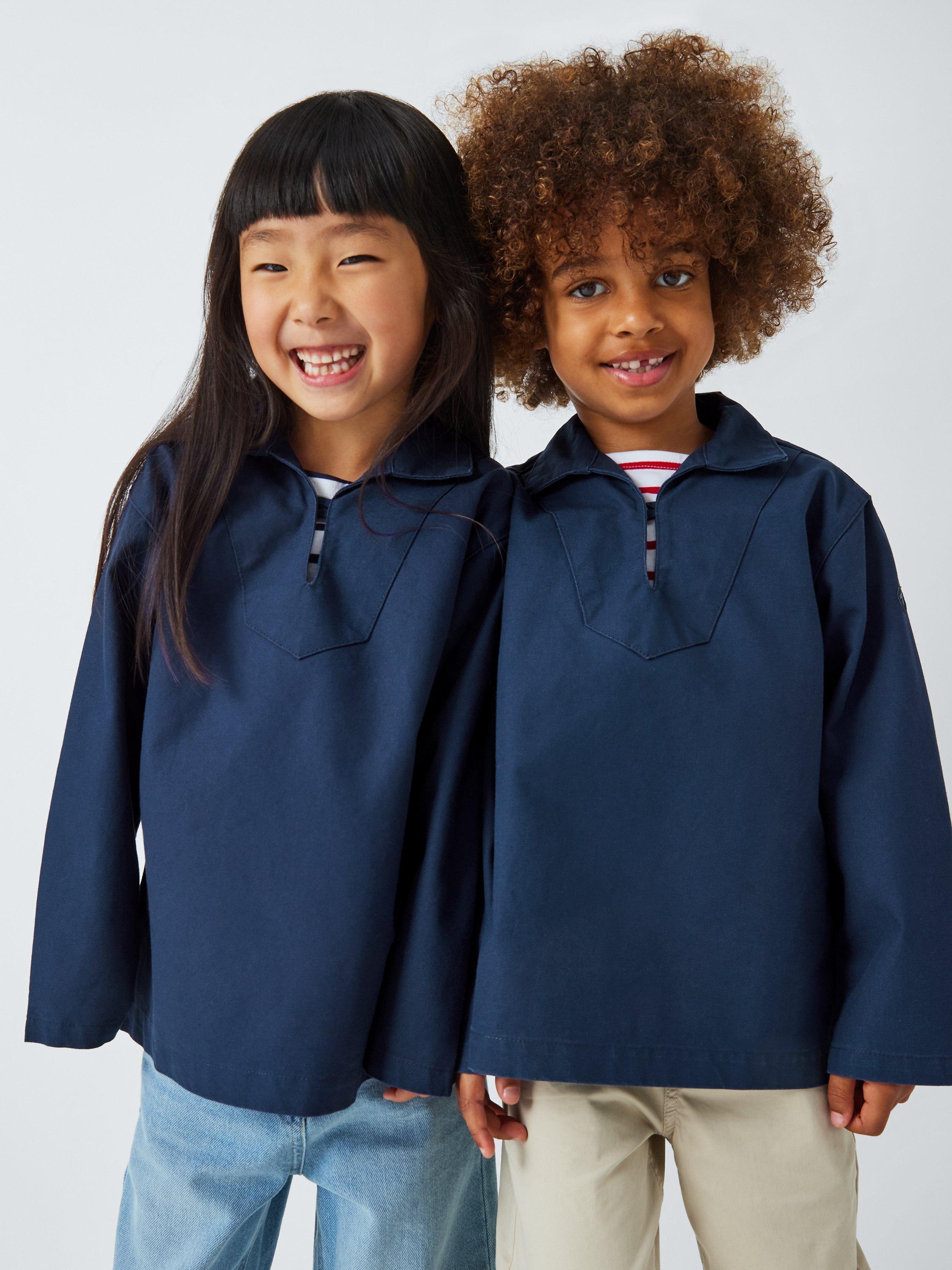 Armor Lux Kids' Plain 3/4 Jumper, Navy, 4 years