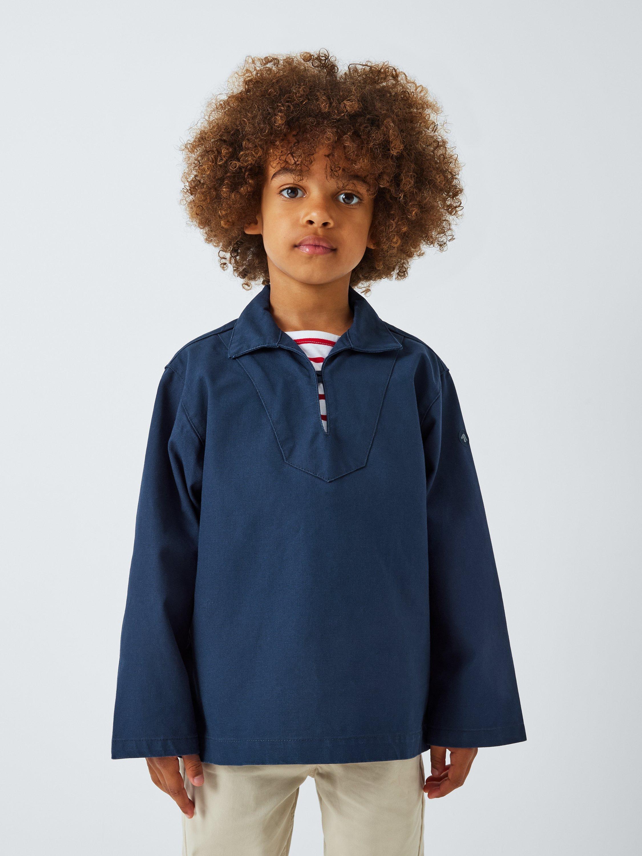 Armor Lux Kids' Plain 3/4 Jumper, Navy, 4 years