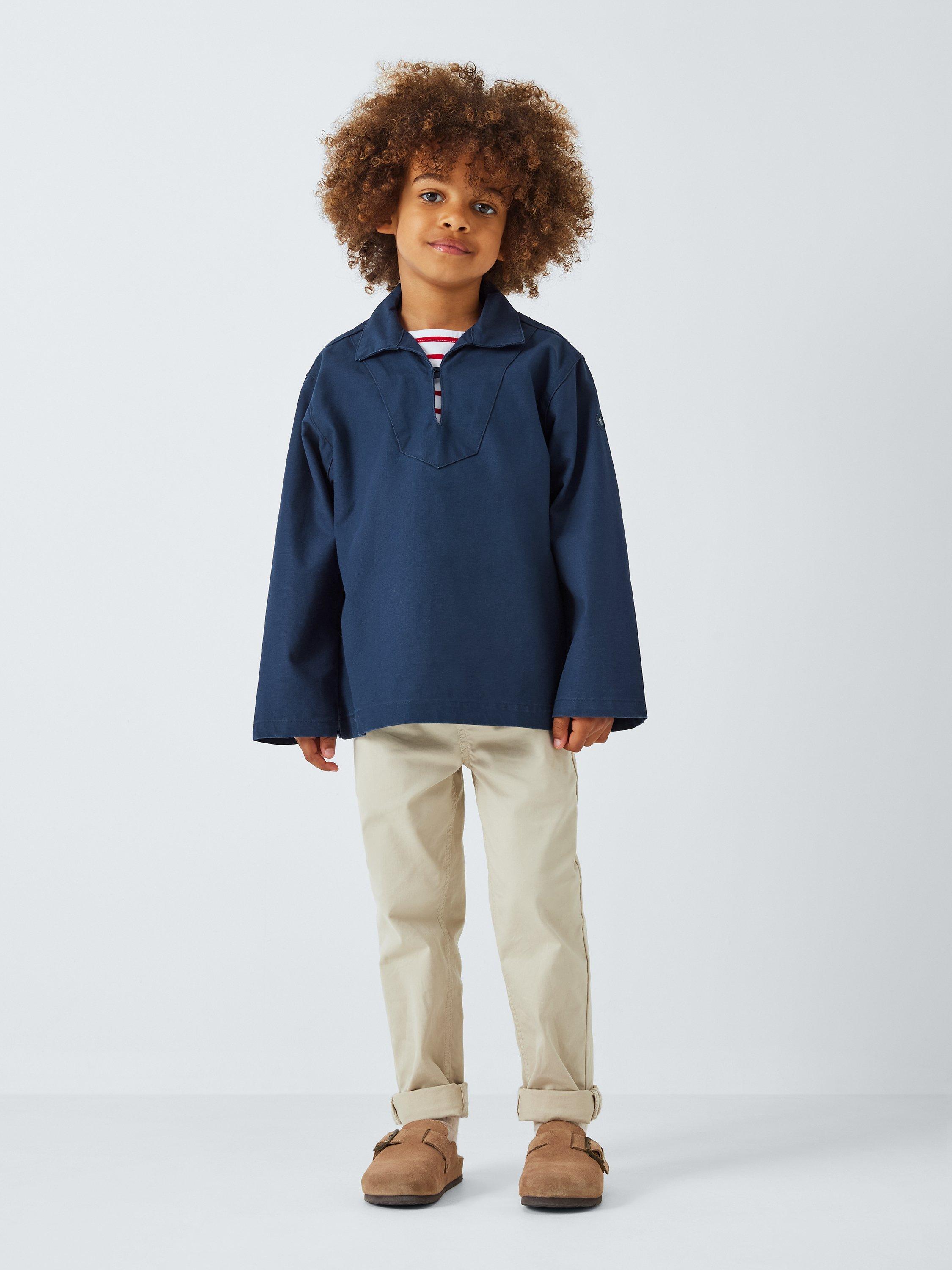 Armor Lux Kids' Plain 3/4 Jumper, Navy, 4 years