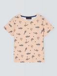 Armor Lux Kids' Fish Print T-Shirt, Natural/Multi