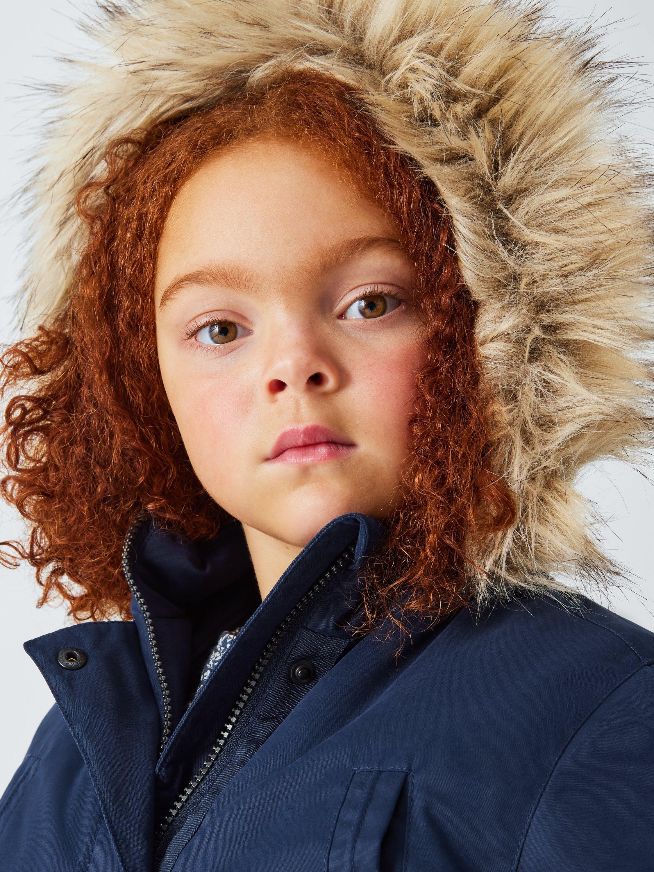 John Lewis Kids Parka Coat Navy Blue