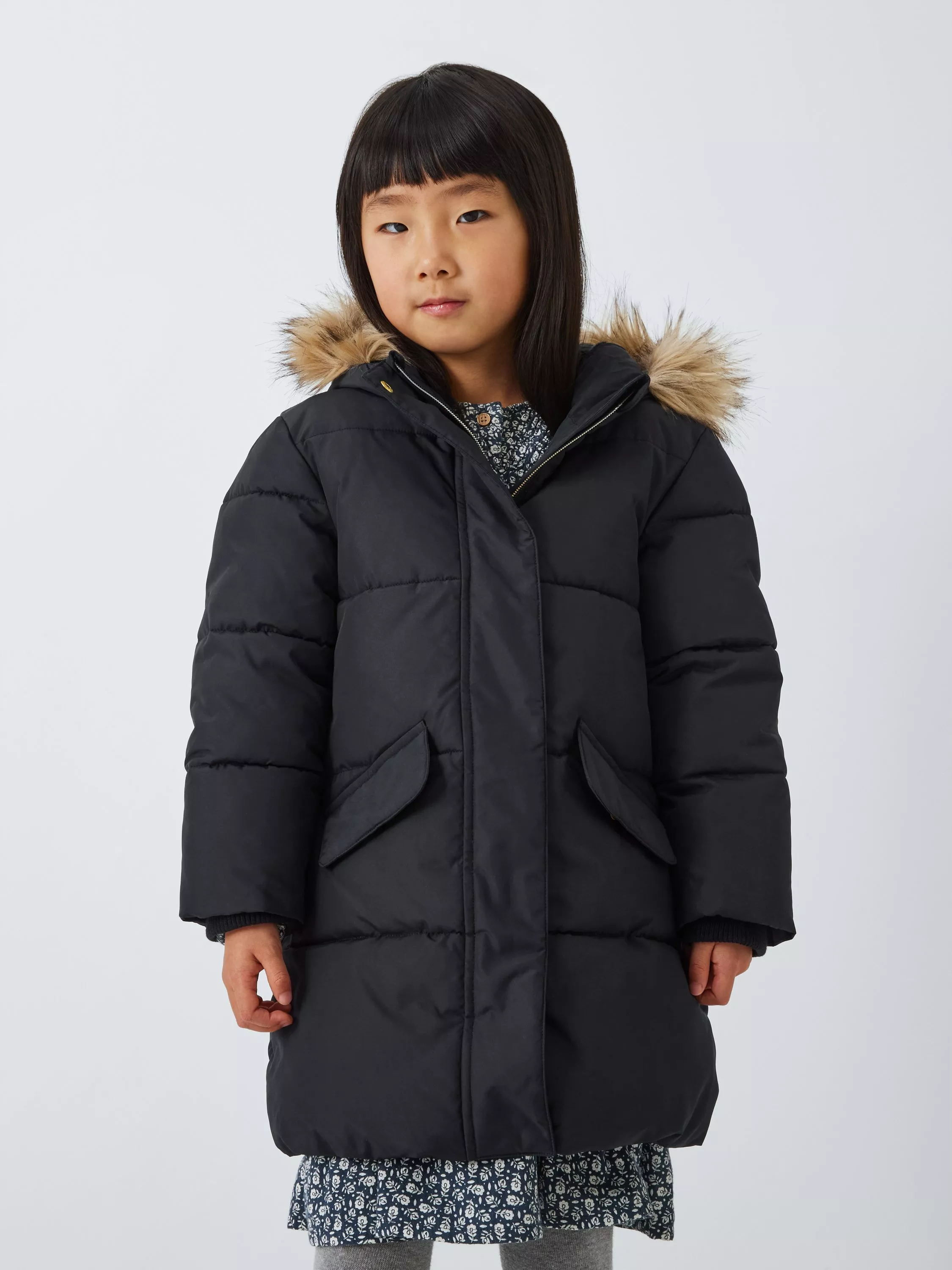 Girls black coat age 11 2025