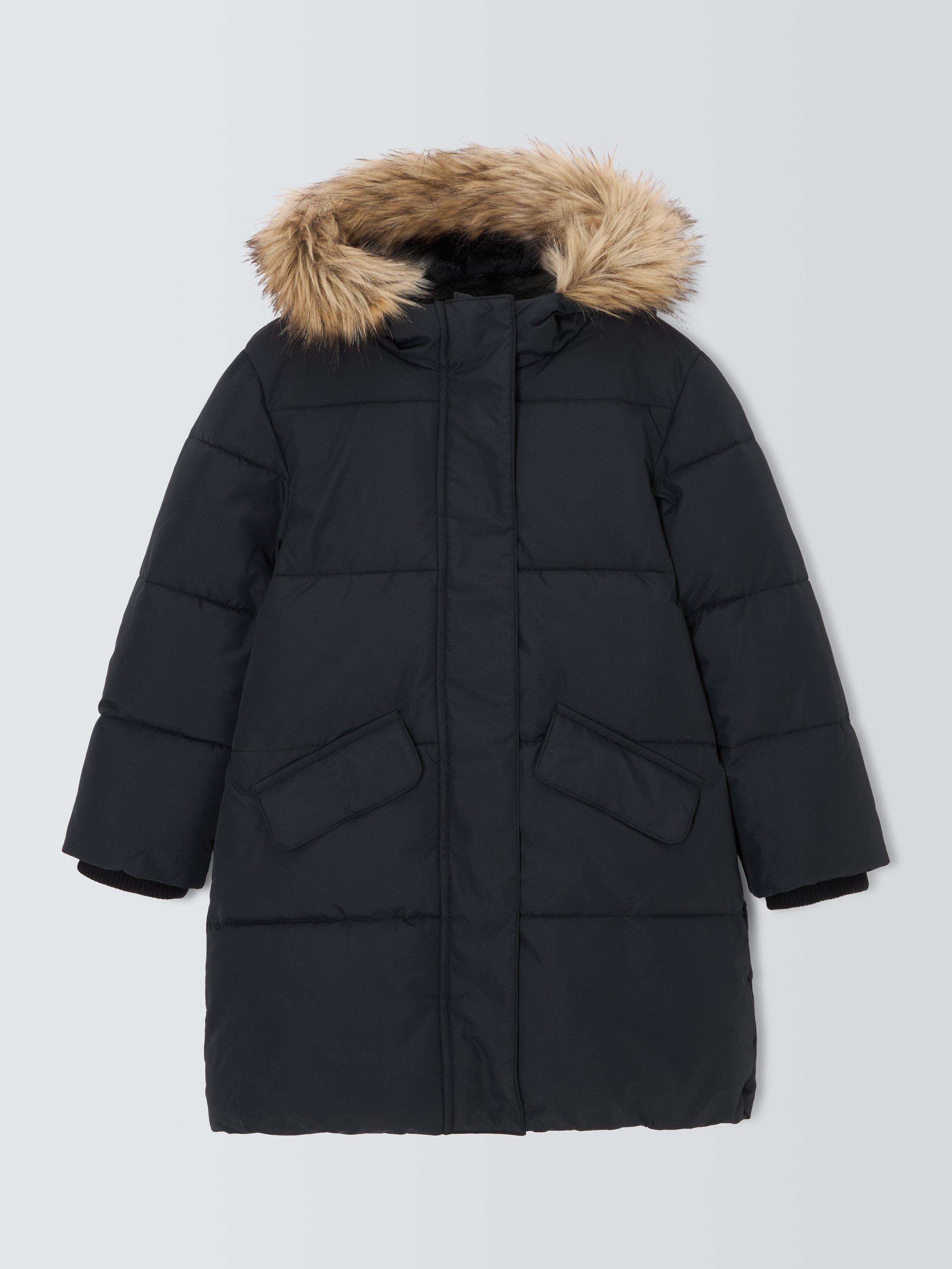 John Lewis Kids Padded Coat Black