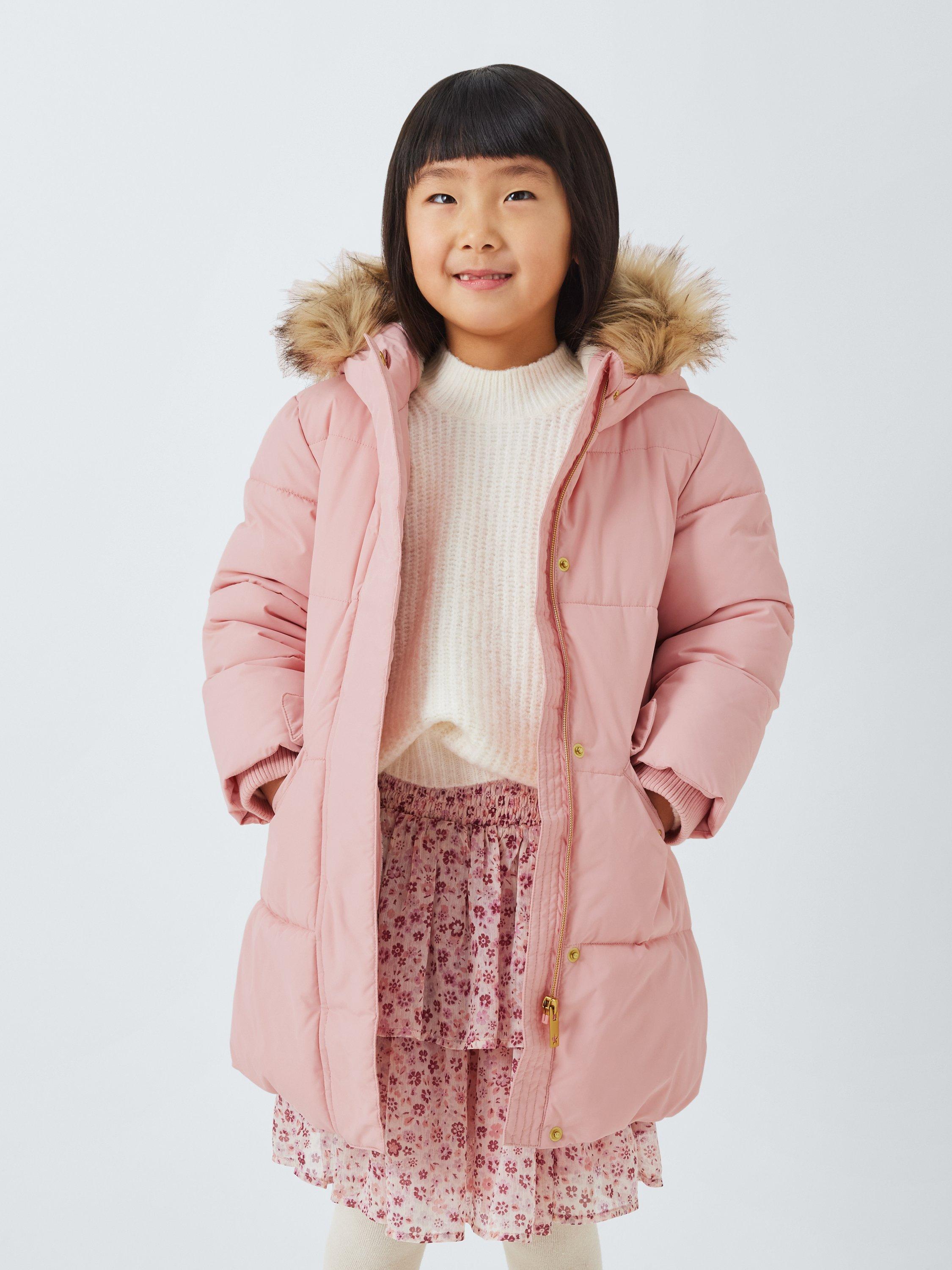 John Lewis Kids Padded Coat Light Pink