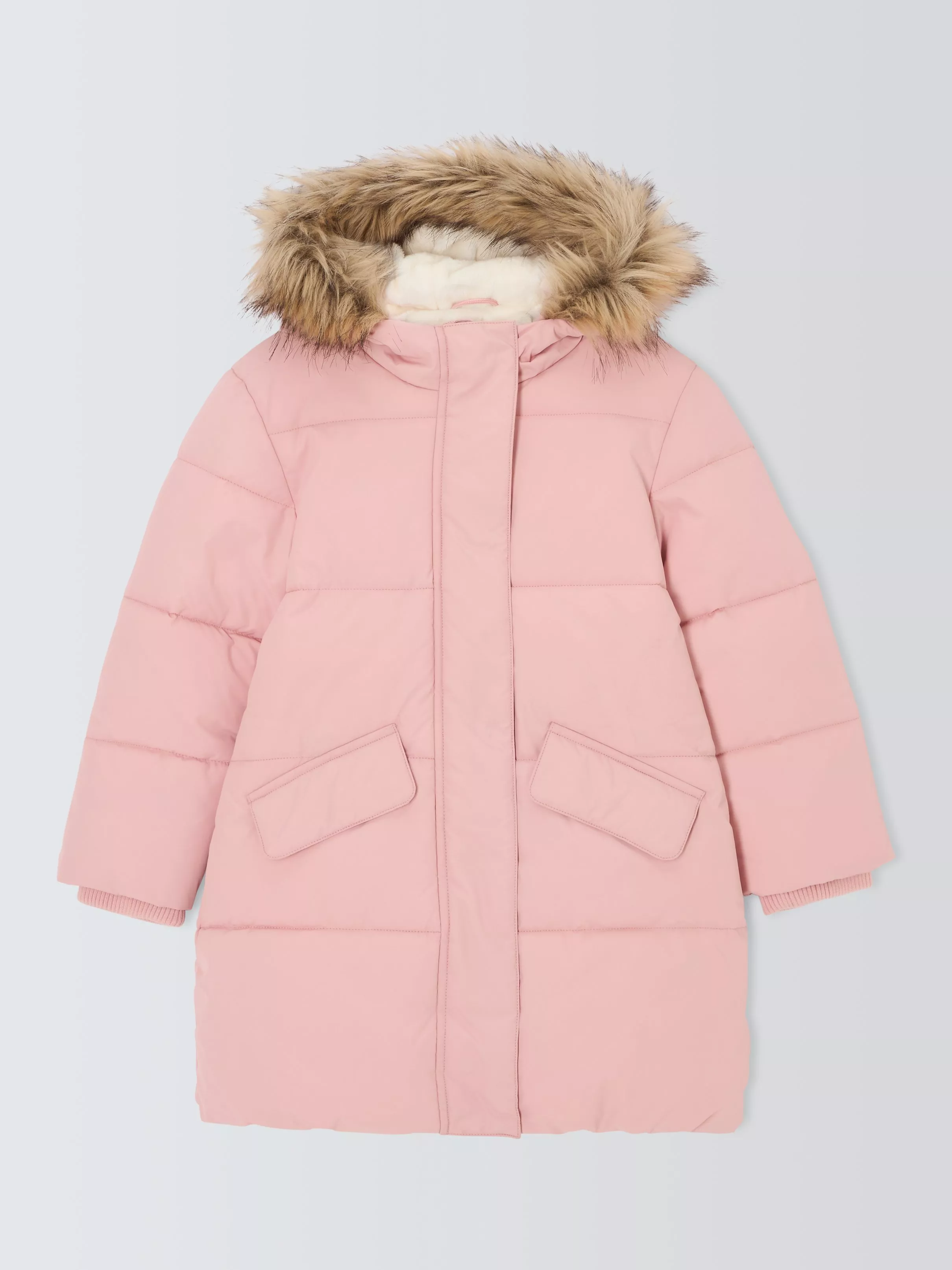 John Lewis Kids Padded Coat Light Pink