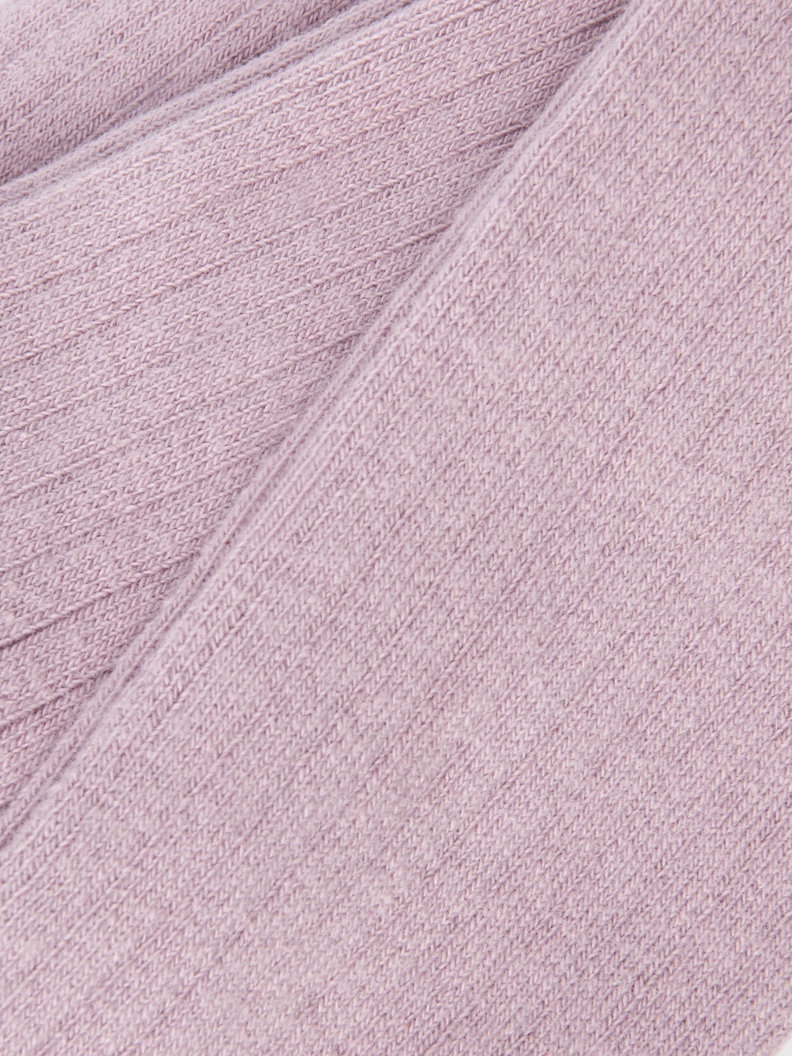 Product image 2 of 2, which shows John Lewis Kids' Ribbed Tights, Lilac, 5-6 years