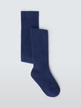 John Lewis Kids' Ribbed Tights, Navy