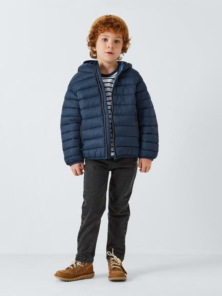 John Lewis Kids' Puffer Packaway Jacket, Blue, Blue