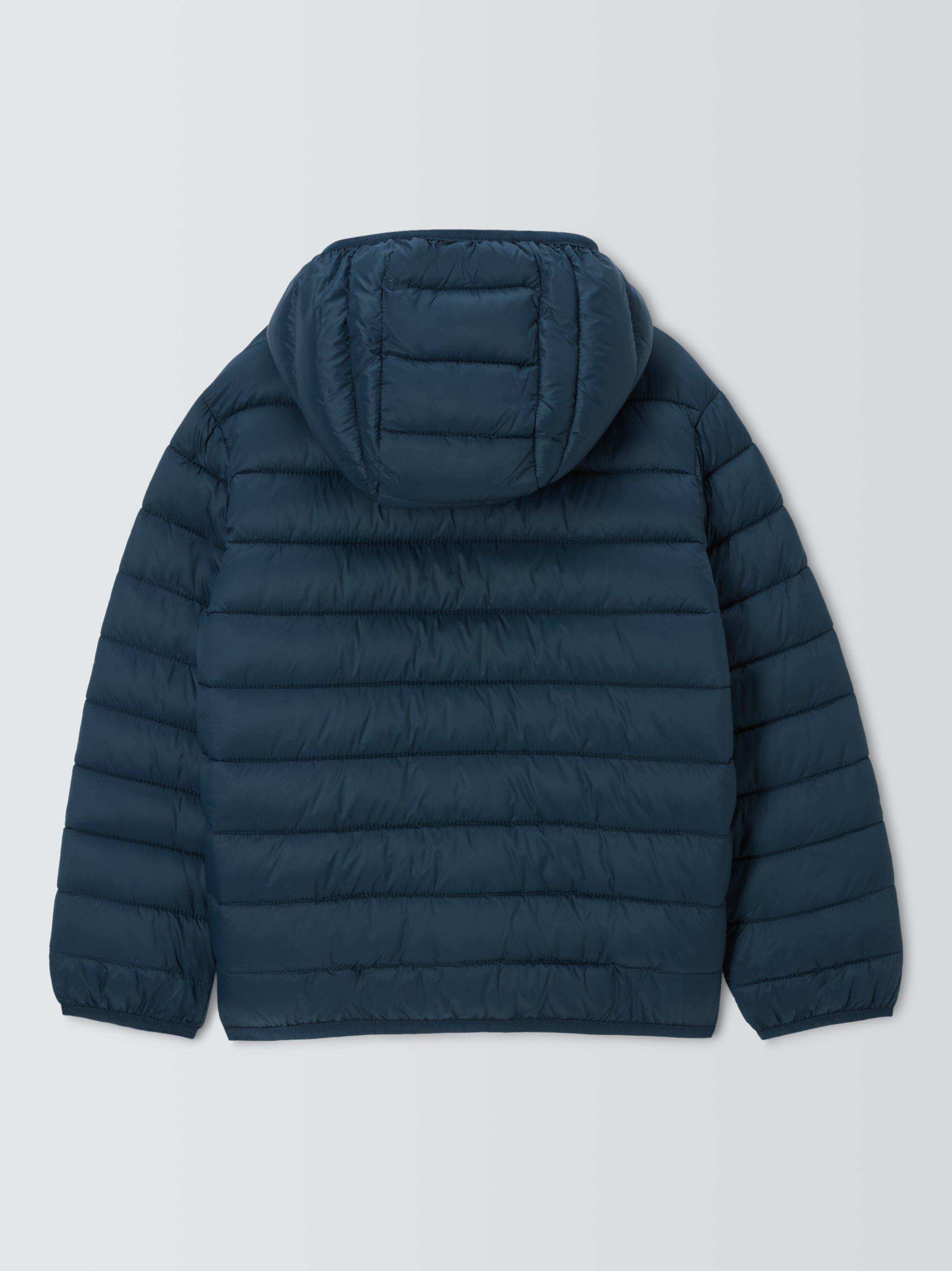 John Lewis Kids Puffer Packaway Jacket Blue