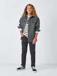 John Lewis Kids' Denim Overshirt, Black