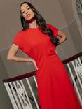 Ro&Zo Harper Flutter Sleeve Maxi Dress, Red