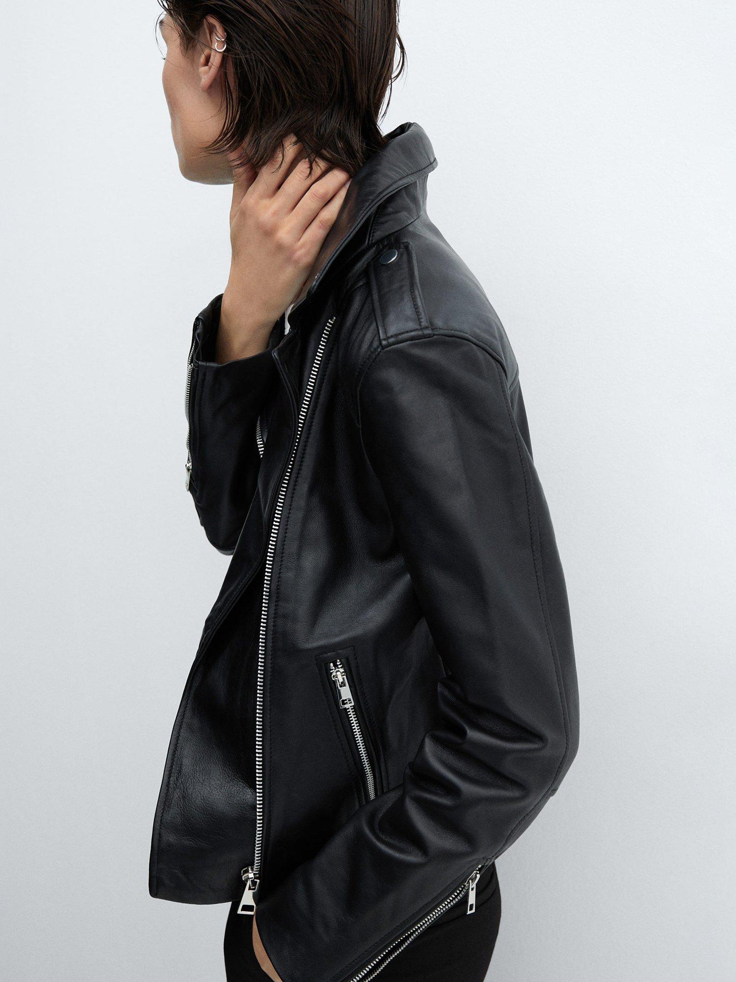 Mango perfect leather biker jacket shop