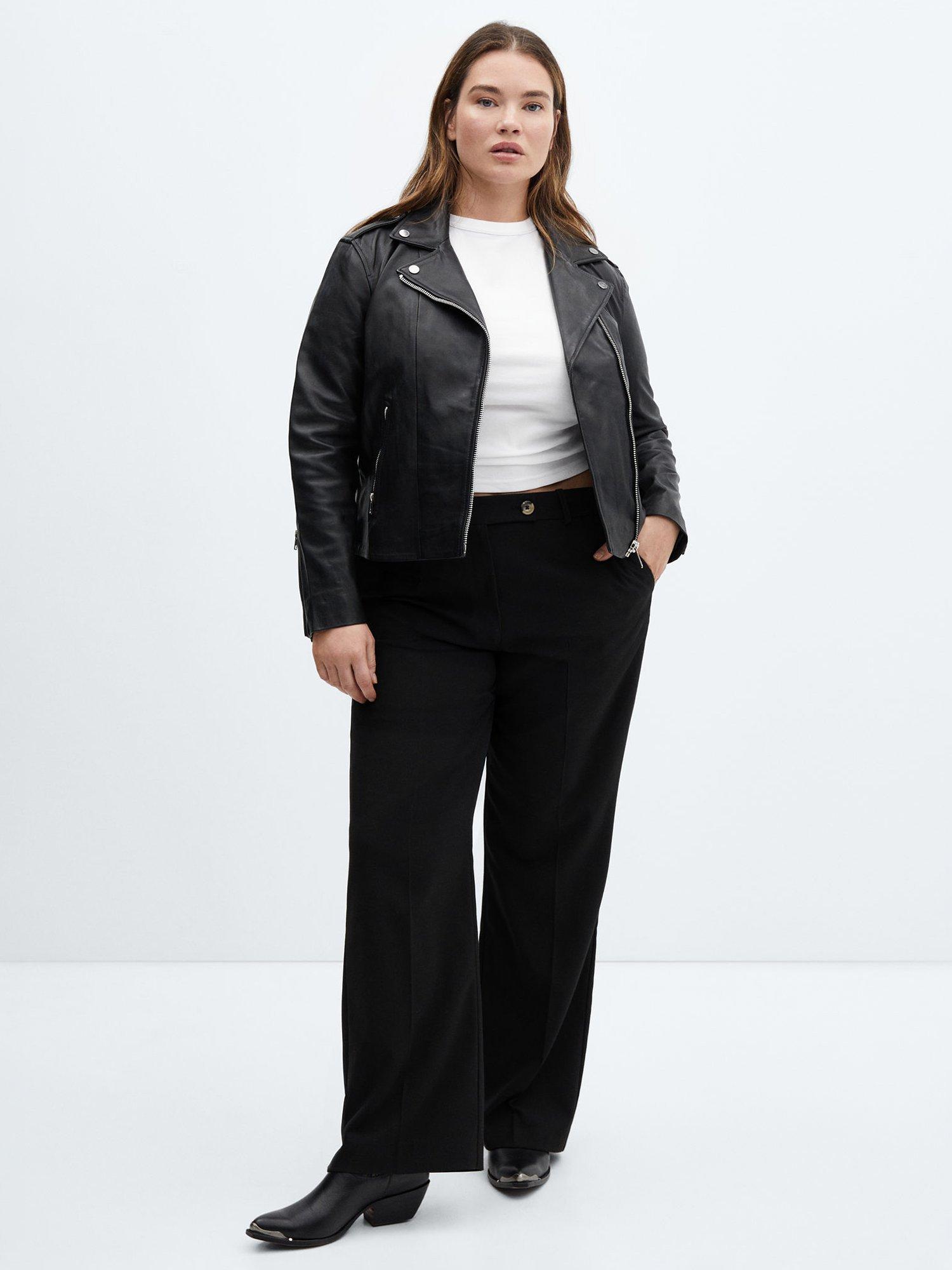 Mango perfect leather biker jacket sale