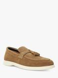 Dune Believes Top Stitch Tassle Loafers, Taupe