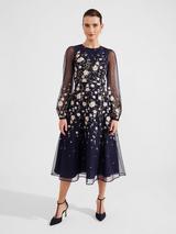 Hobbs sarah midi dress sale