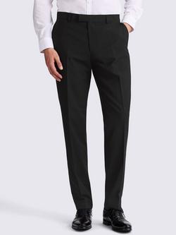 Moss Tailored Fit Stretch Suit Trousers, Black