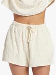 Billabong Towelling Jacquard Shorts, White Cap