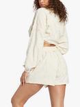 Billabong Towelling Jacquard Shorts, White Cap