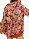 Billabong Swell Floral Print Beach Shirt, Multi