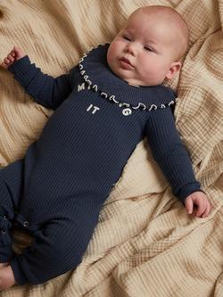 Claude & Co Baby Organic Cotton Milking It Onesie, Navy