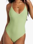 Billabong Tanlines Ribbed Swimsuit, Palm Green, Palm Green