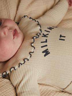 Claude & Co Baby Organic Cotton Milking It Bodysuit, Oat