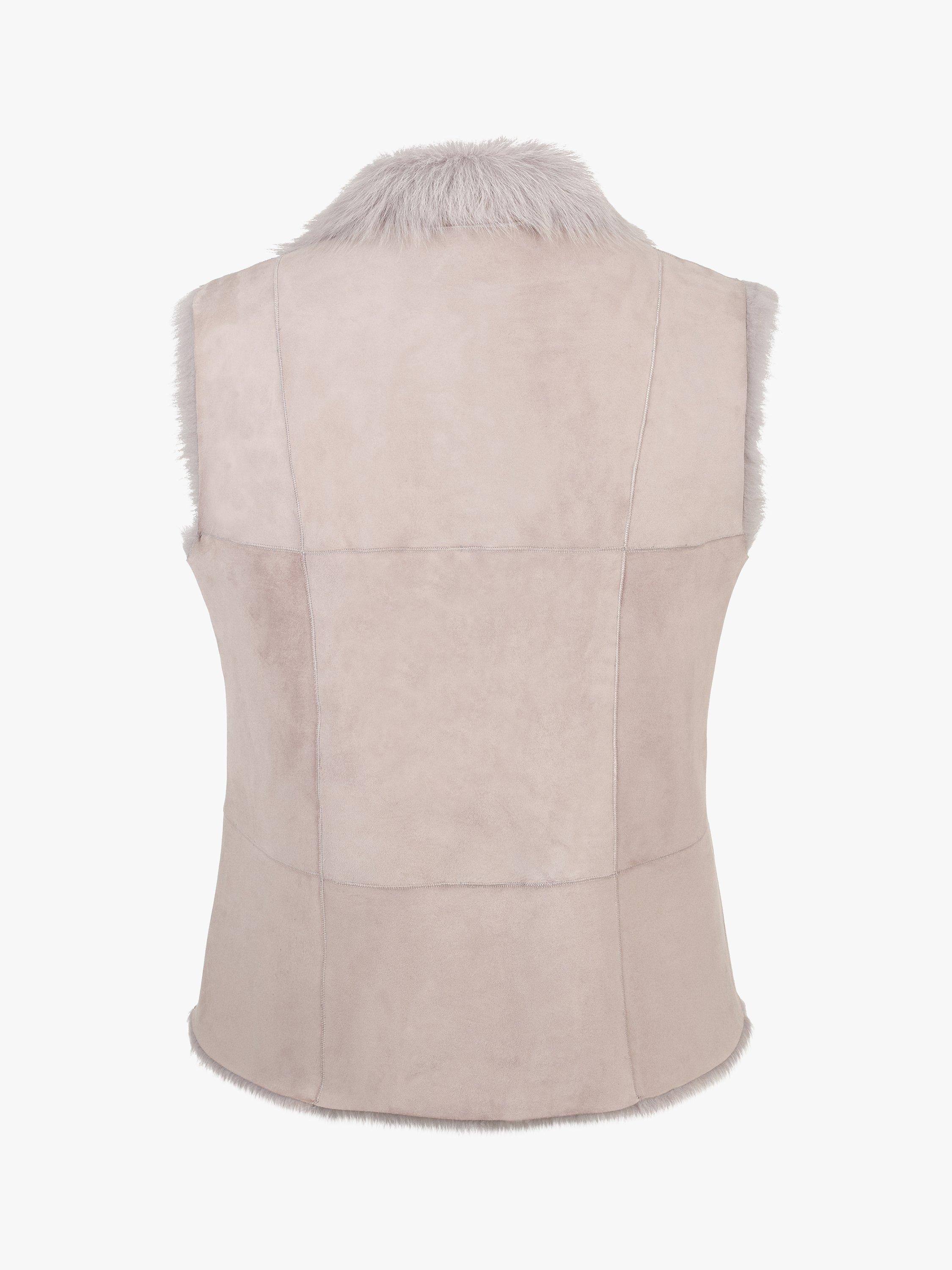 Product image 5 of 6, which shows Celtic & Co. Toscana Sheepskin Gilet, Peony, 16