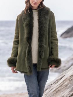 Celtic & Co. Toscana Trim Sheepskin Jacket, Olive
