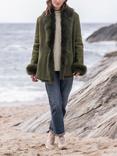 Celtic & Co. Toscana Trim Sheepskin Jacket, Olive