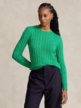 Polo Ralph Lauren Julianna Cable Knit Jumper, Green
