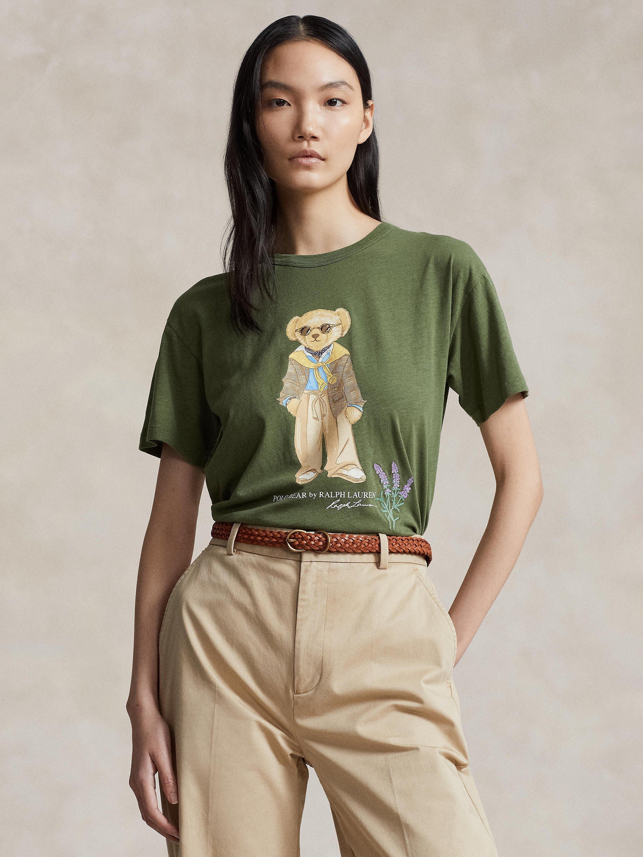 Polo Ralph Lauren Bear Graphic T-Shirt, Khaki