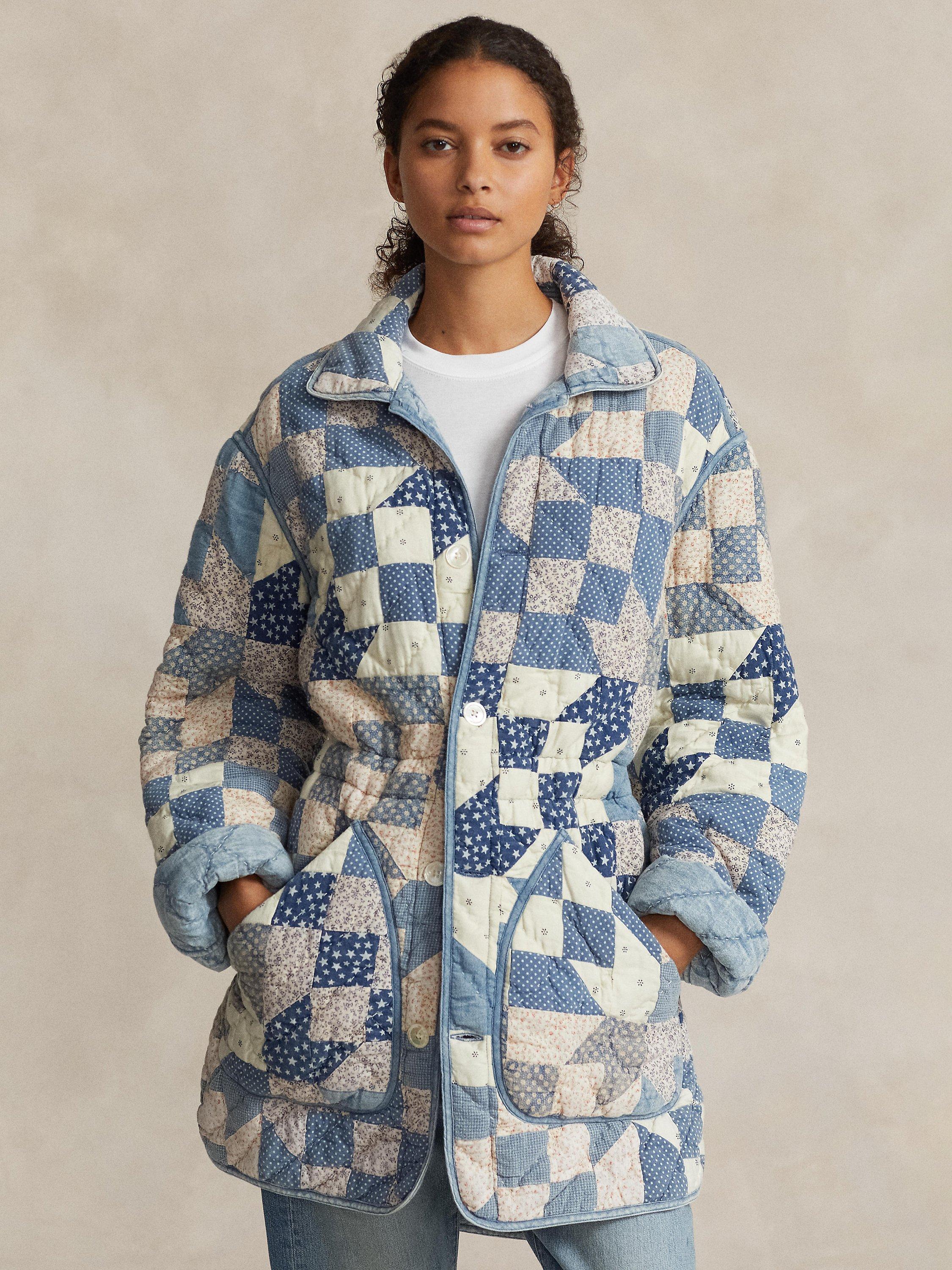 Patchwork polo jacket on sale