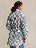 Polo Ralph Lauren Patchwork Quilted Cotton Jacket, Blue/Multi