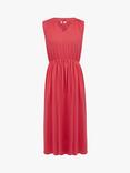 Celtic & Co. Organic Cotton Tie Neck Midi Dress, Chilli