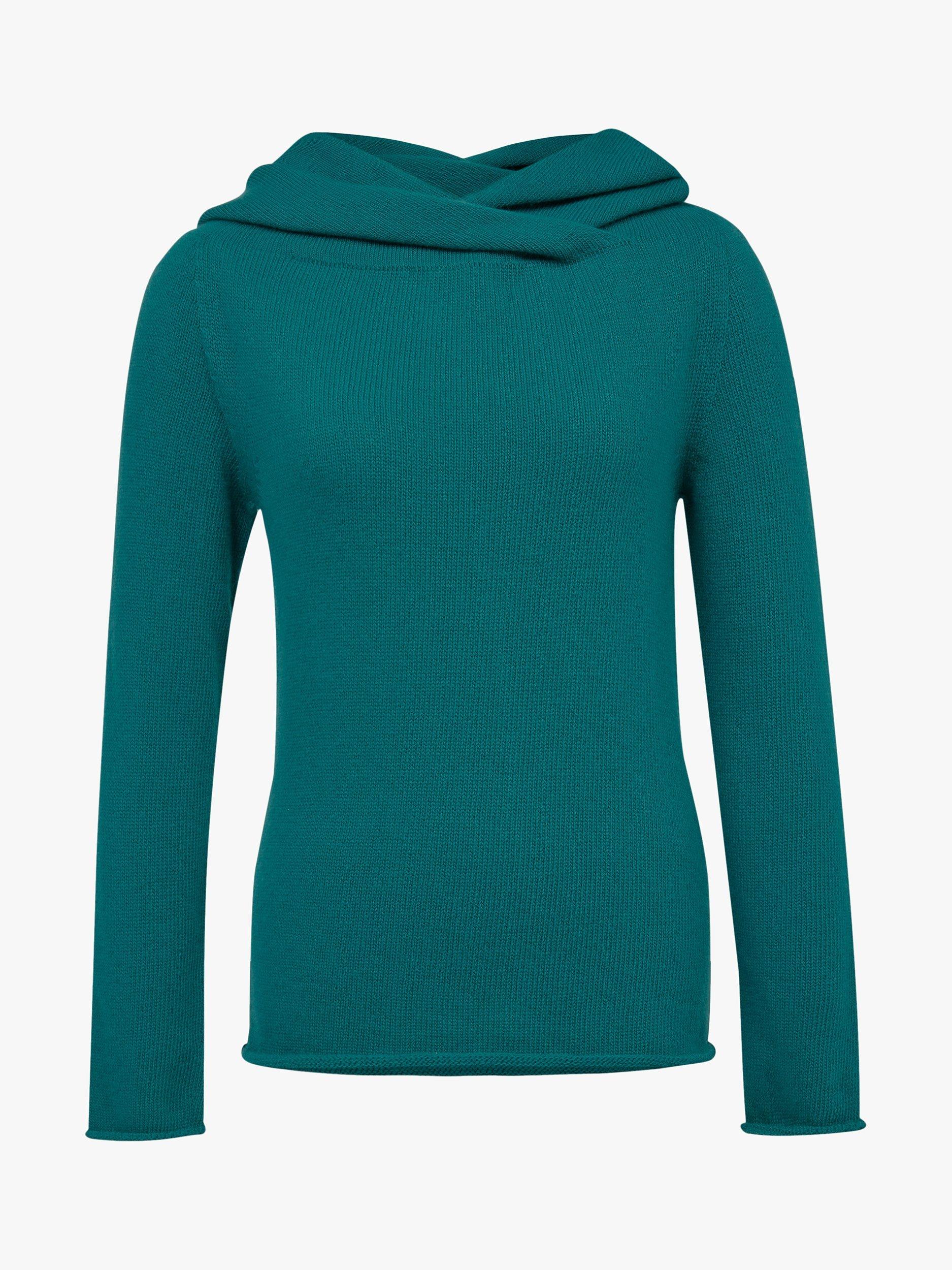 Celtic & Co. Collared Slouch Jumper, Sea Green, XS