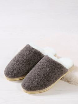 Celtic & Co. Teddy Sheepskin Mule Slippers - view 2, Vole