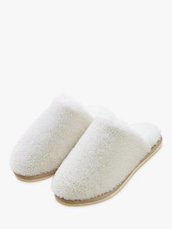 Celtic & Co. Teddy Sheepskin Mule Slippers - view 2, Ecru