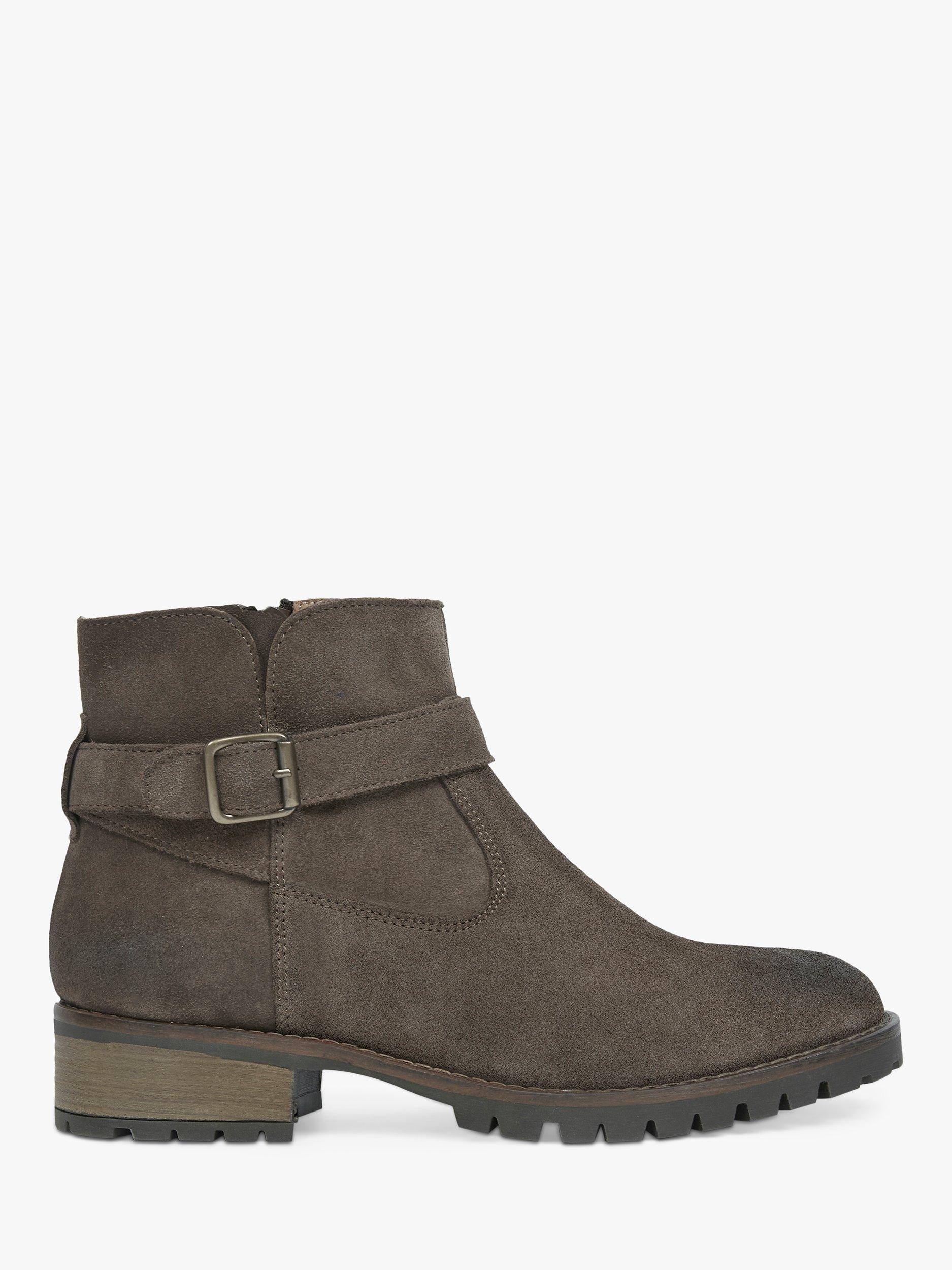 Product image 1 of 8, which shows Celtic & Co. Strap Detail Suede Ankle Boots, Tanners Brown, EU36