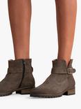 Celtic & Co. Strap Detail Suede Ankle Boots, Tanners Brown