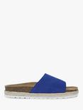 Celtic & Co. Suede Slip On Sandals, Cobalt