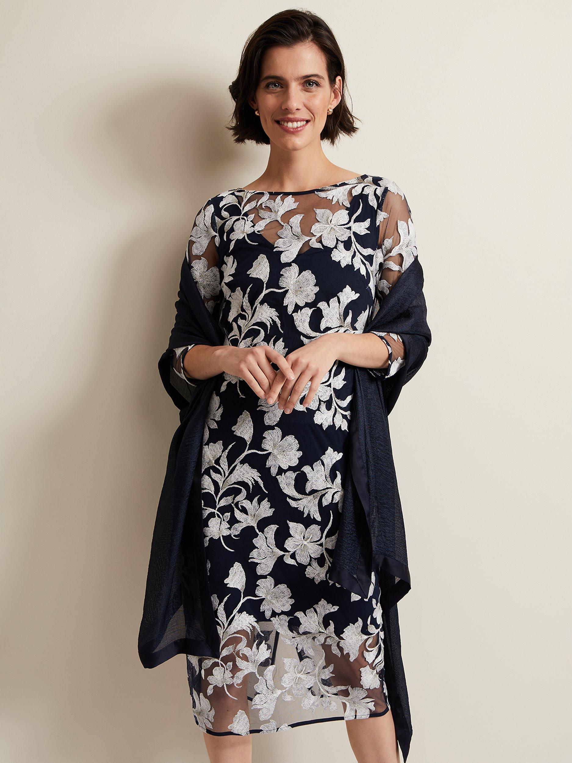 Phase Eight Satin Trim Scarf