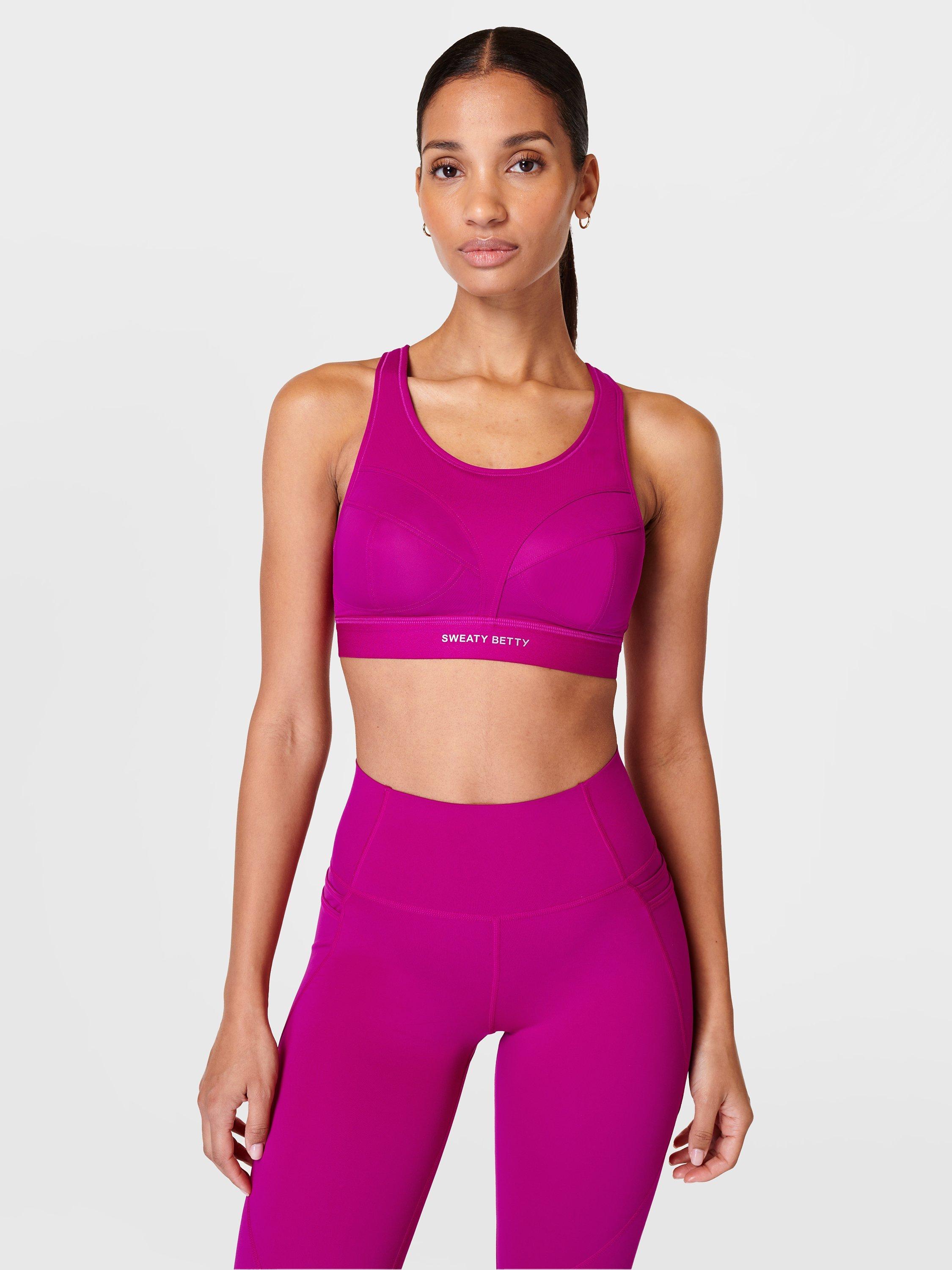 Sweaty Betty Power Pro Running Sports Bra, Fusion Purple, 32B