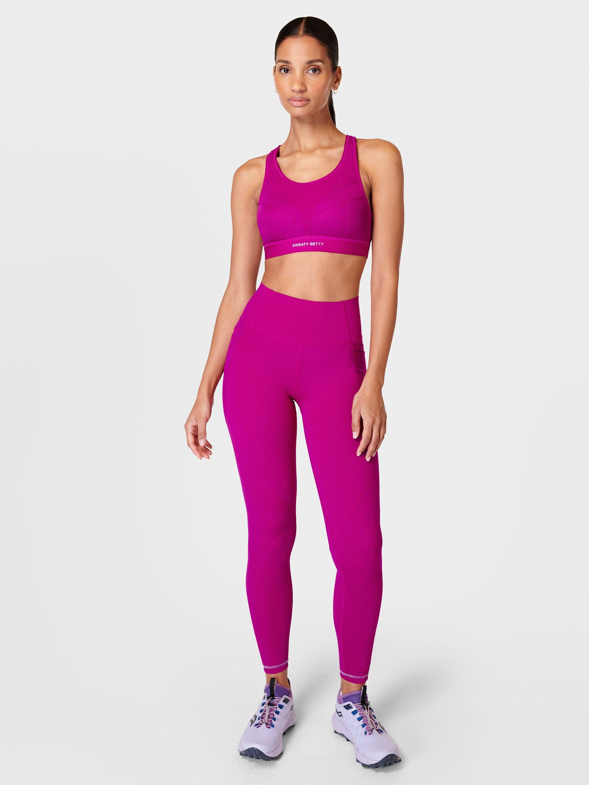 Sweaty Betty Power Pro Running Sports Bra, Fusion Purple, 32B