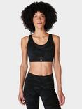 Sweaty Betty Power Icon High Impact Running Sports Bra, Black Camo