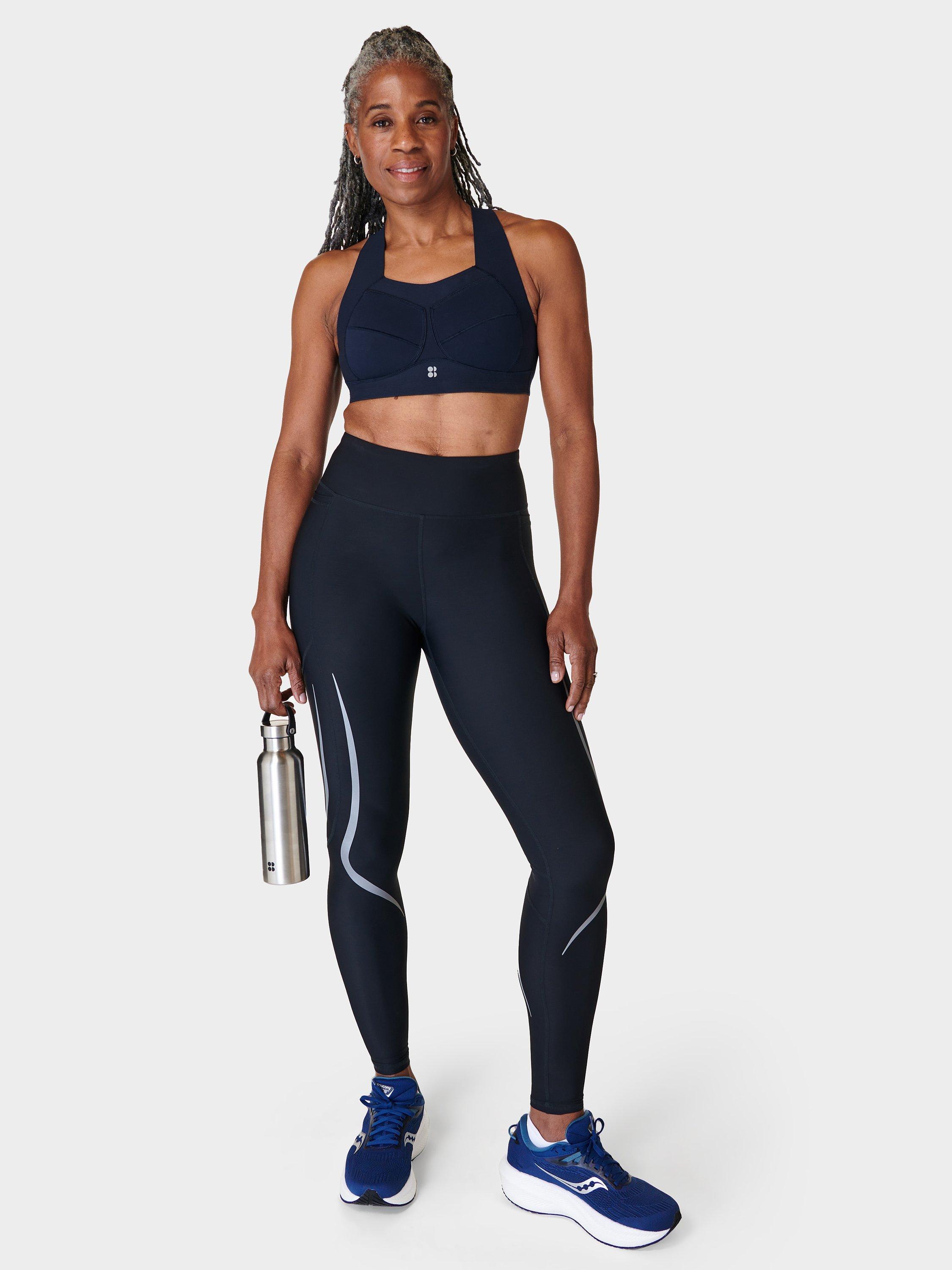 Product image 3 of 5, which shows Sweaty Betty Zero Gravity Running Sports Bra, Navy, 30B