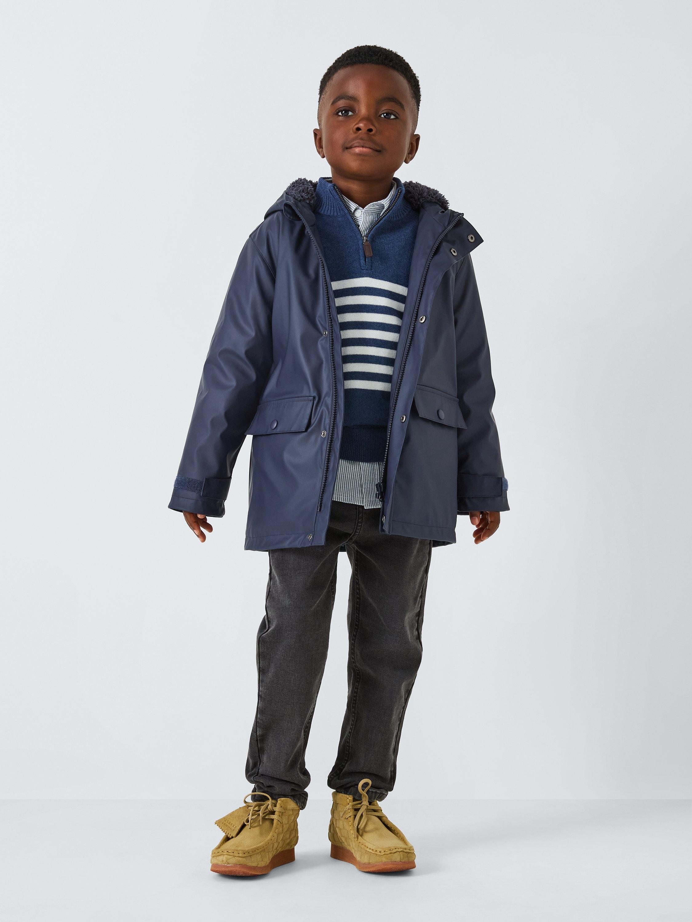 John Lewis Kids Rain Mac Blue