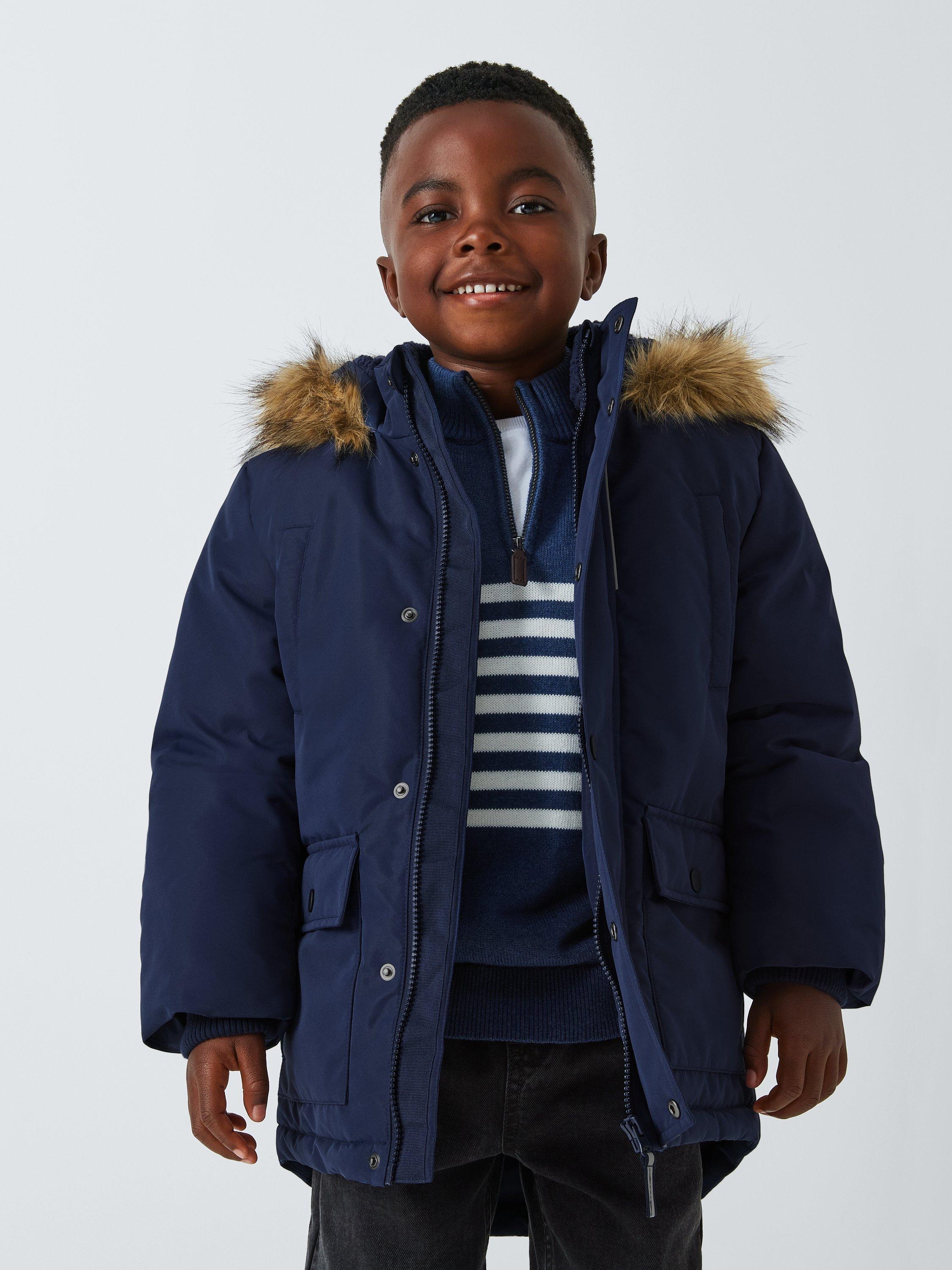 John Lewis Kids Parka Coat Blue