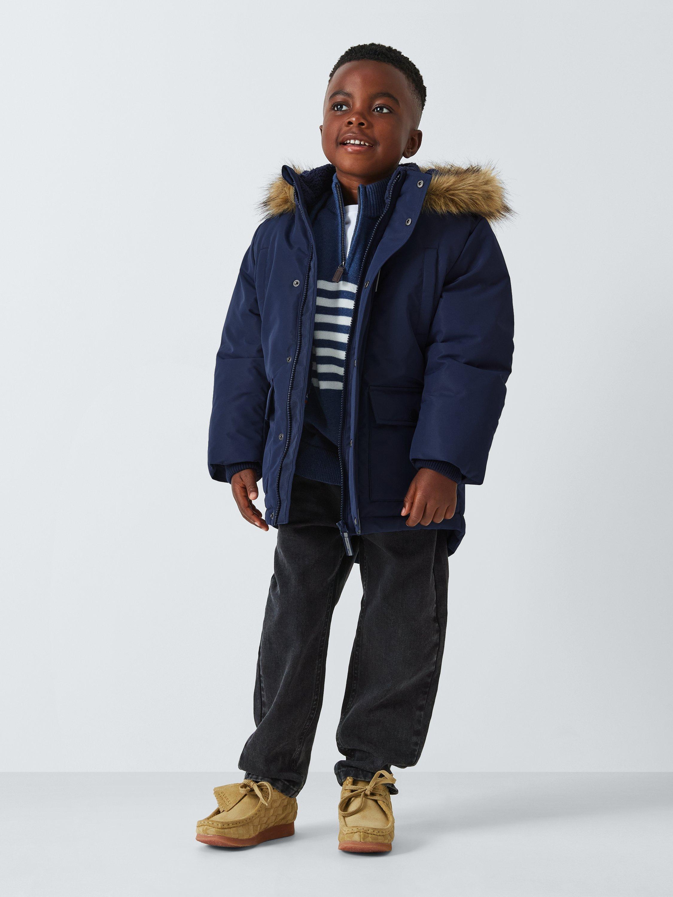 John Lewis Kids Parka Coat Blue